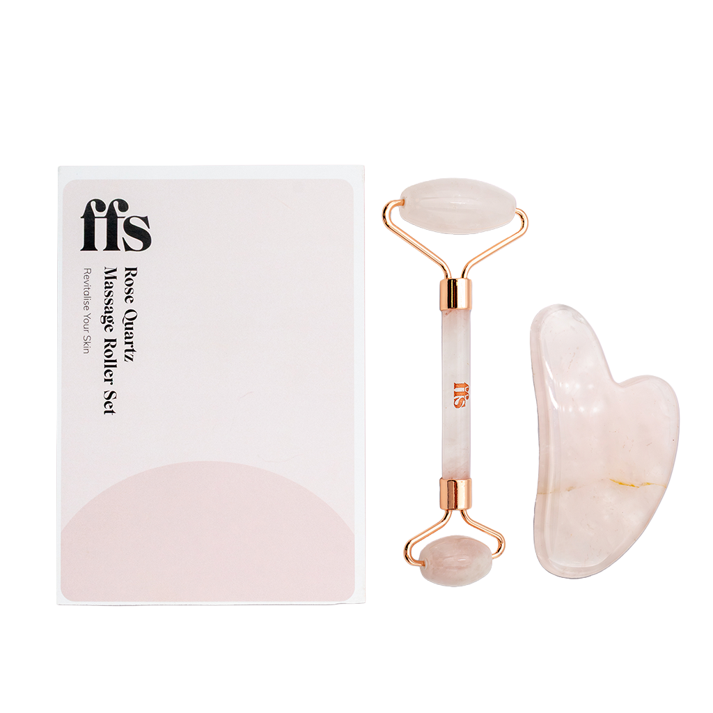 Gua Sha Stone & Massage Roller Set