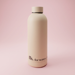 Stainless Steel Water Bottle - Beige